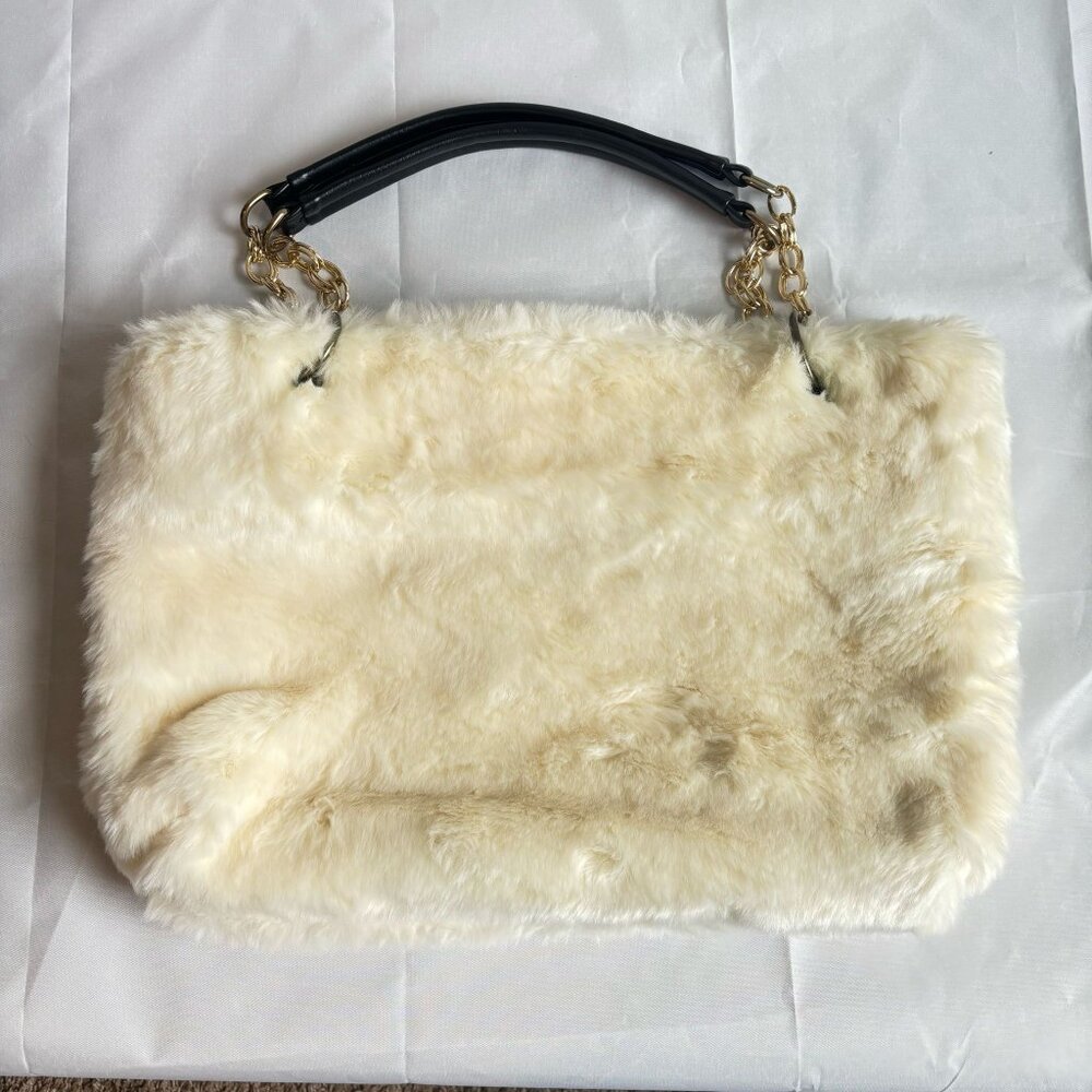 Faux Fur tote bag light weight every day to party us new